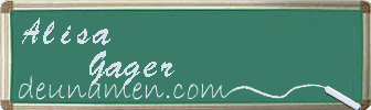 Alisa Gager Visitenkarte